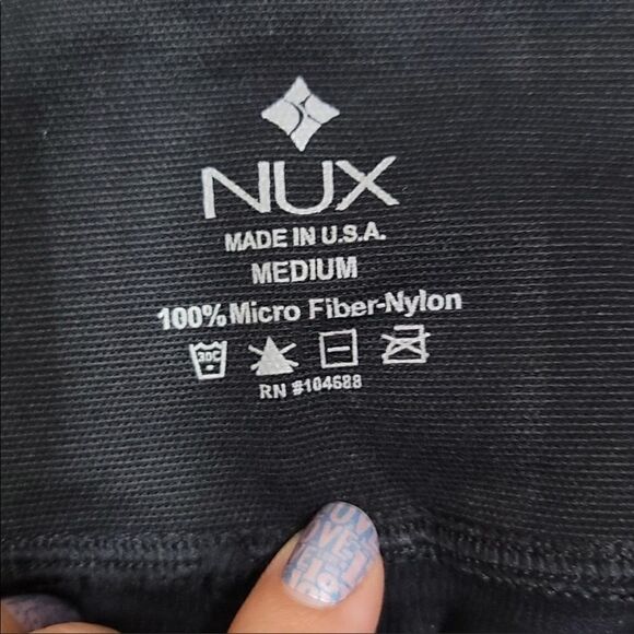 Nux leggings moderate compression ribbed striped Size M NWT - Picture 7 of 7